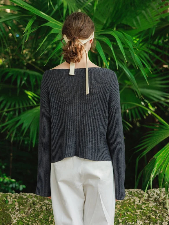 Sandnes opskrift: Enkeltopskrift / 2404 Sommerstrikk / Nr. 05 FENNY SWEATER