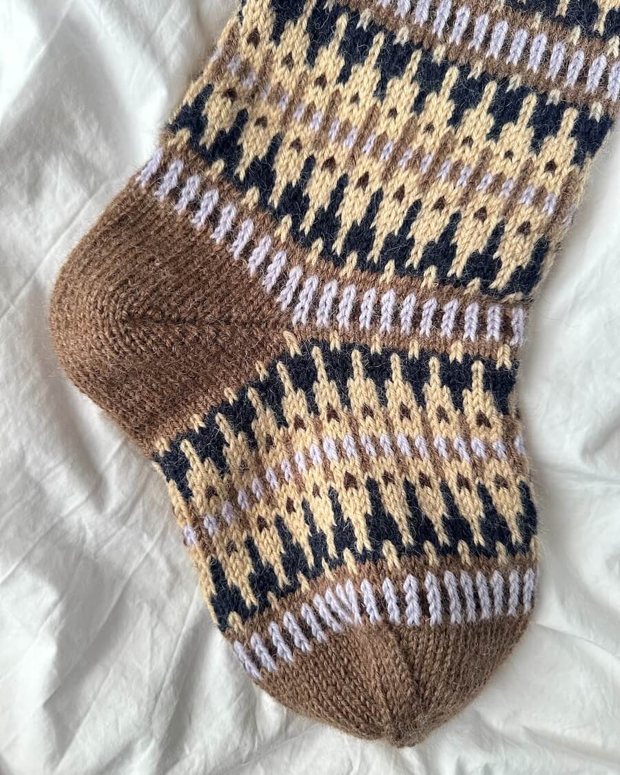 PetiteKnit opskrift — Celeste julesok, papirversion