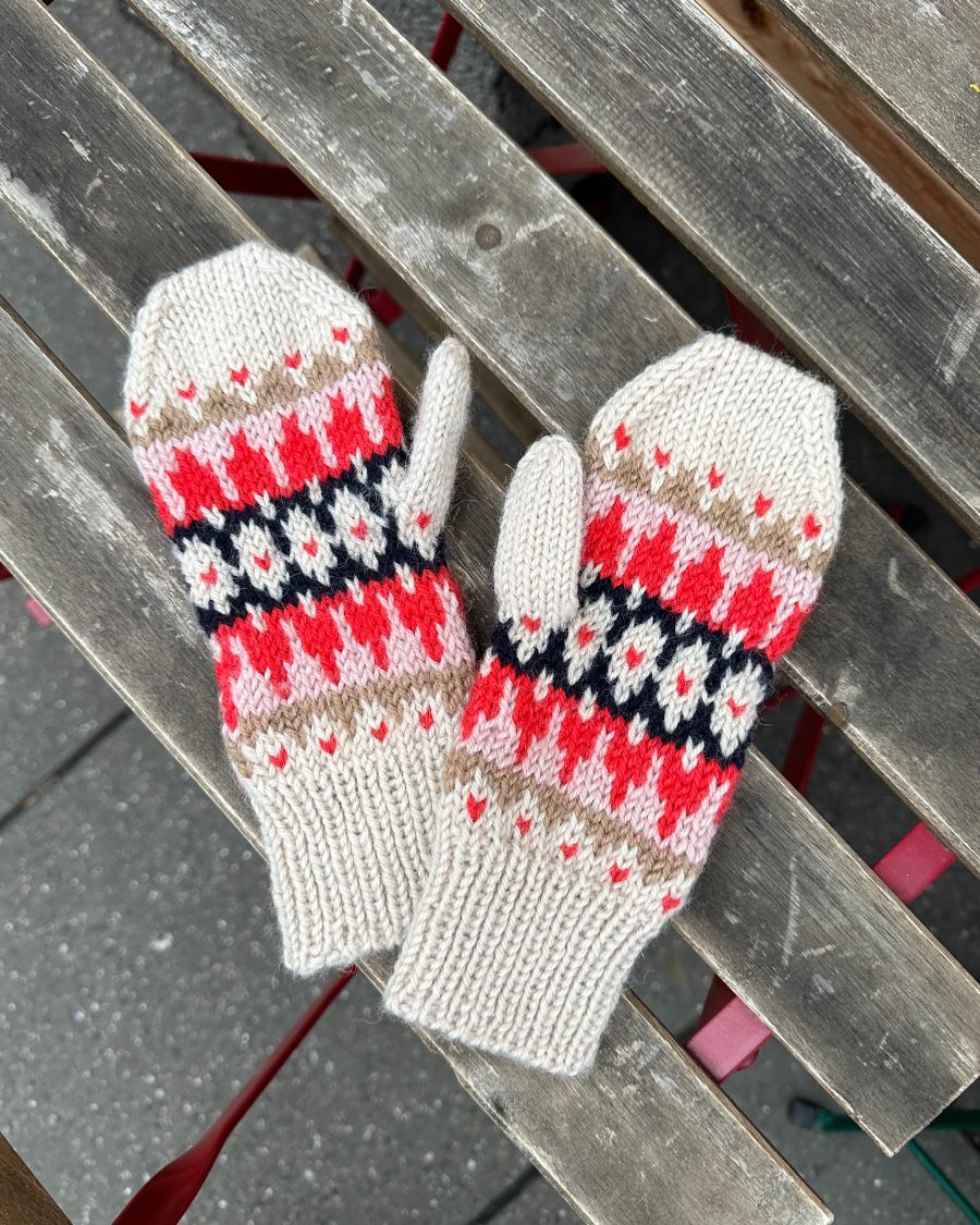 PetiteKnit opskrift - Celeste Vanter, papirversion