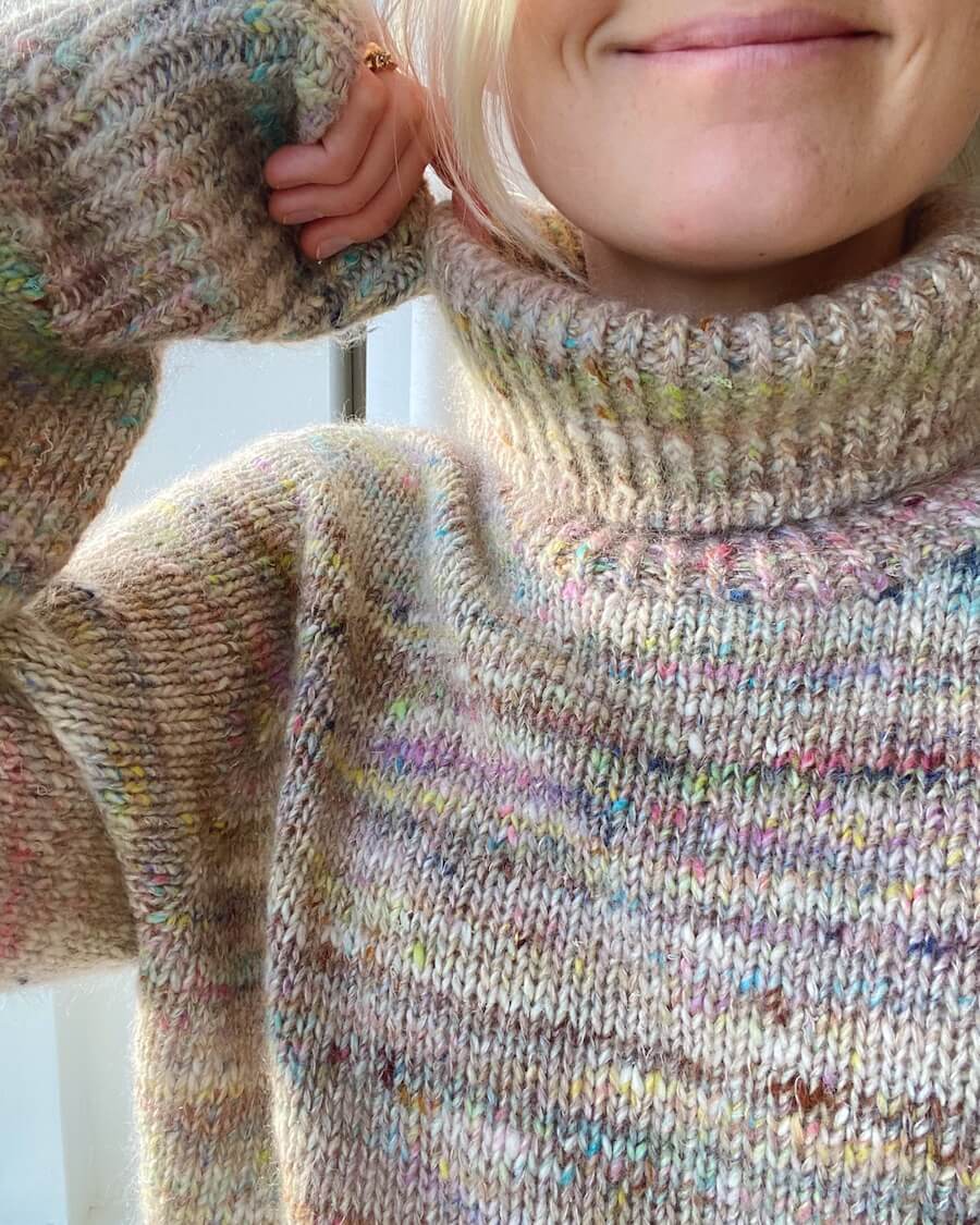 PetiteKnit opskrift — Terazzo sweater, papirversion