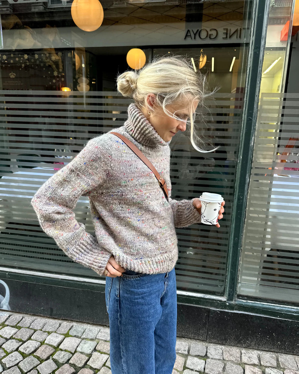 PetiteKnit opskrift — Terazzo sweater, papirversion