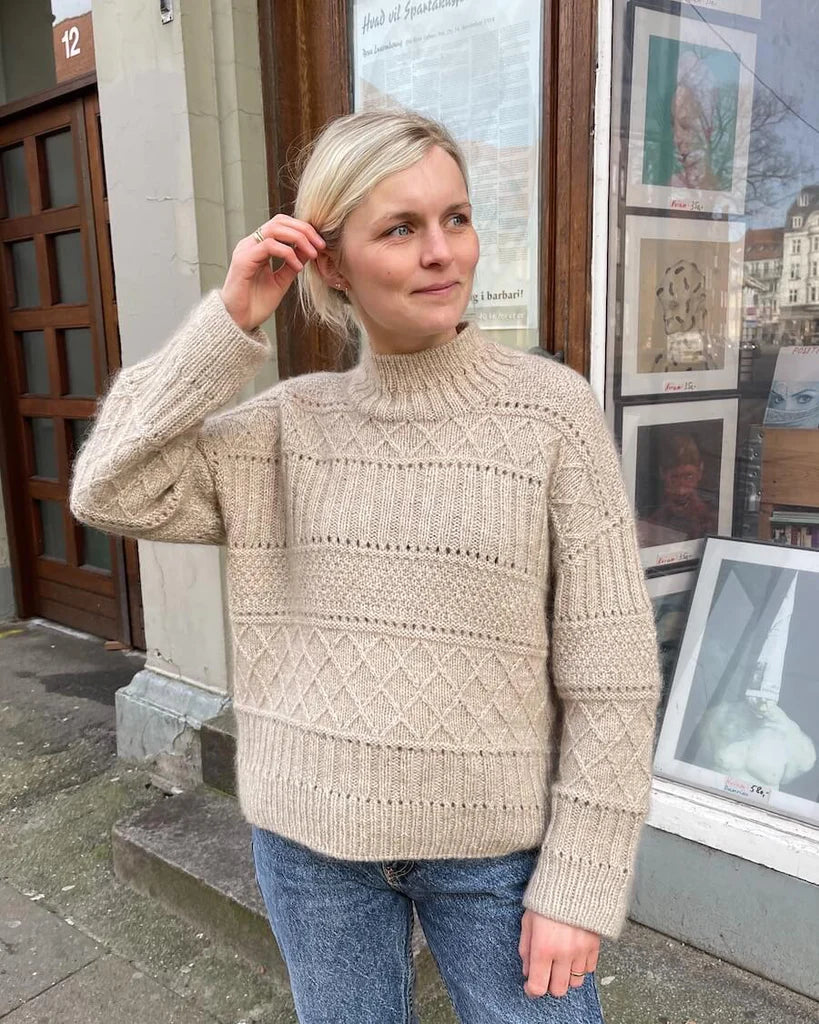 PetiteKnit opskrift - Ingrid Sweater, papirudgave