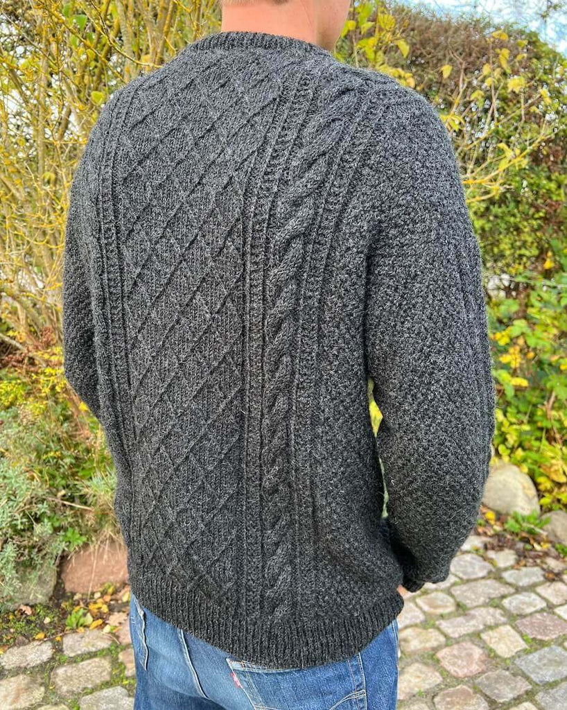 PetiteKnit opskrift - Zipper Sweater Light - Man, papirversion