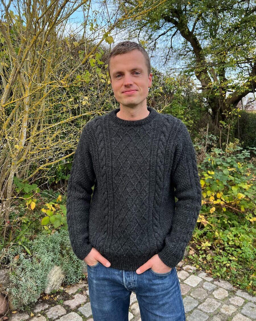 PetiteKnit opskrift - Zipper Sweater Light - Man, papirversion