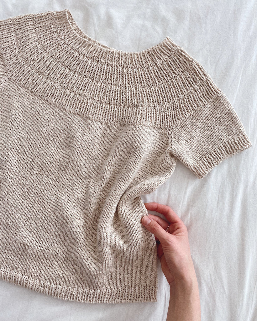 PetiteKnit opskrift - Ankers Sommerbluse, papirudgave