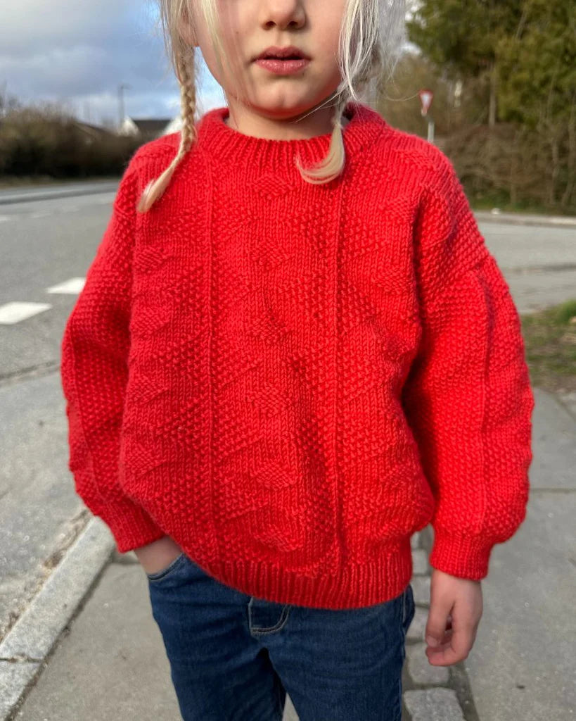 PetiteKnit opskrift - Esther Sweater Junior, papirudgave