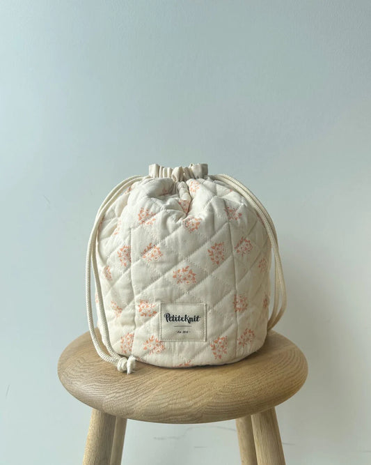 PetiteKnit taske - Get your Knit Together Bag (Apricot Flower)