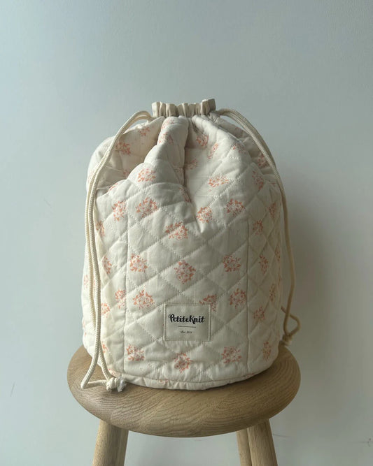 PetiteKnit taske - Get your Knit Together Bag Grand (Apricot Flower)