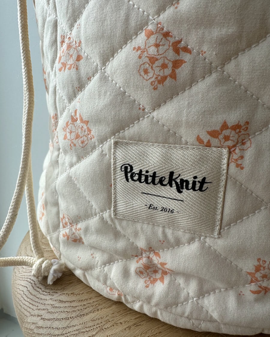 PetiteKnit taske - Get your Knit Together Bag Grand (Apricot Flower)