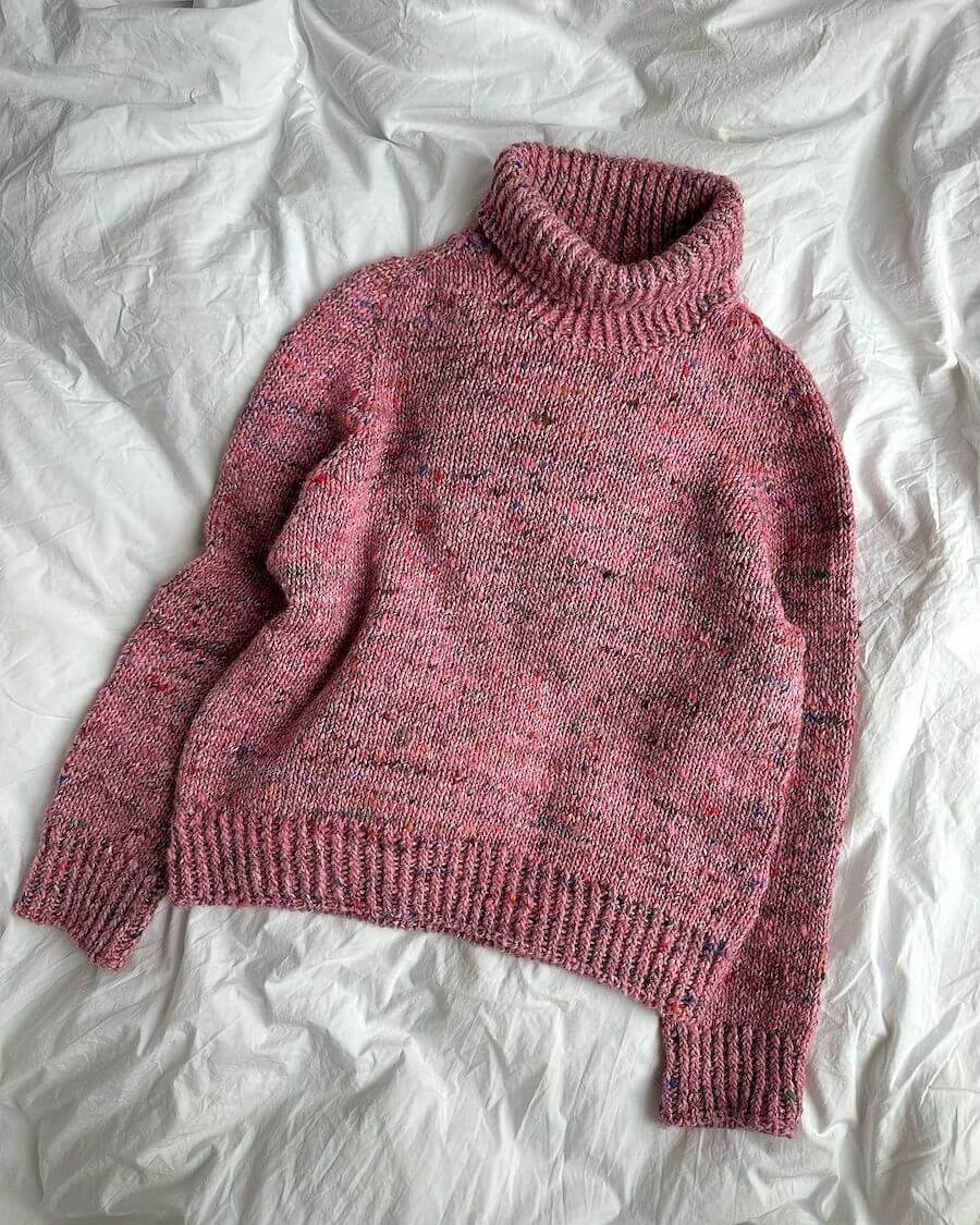 PetiteKnit opskrift — Terazzo sweater Junior, papirversion