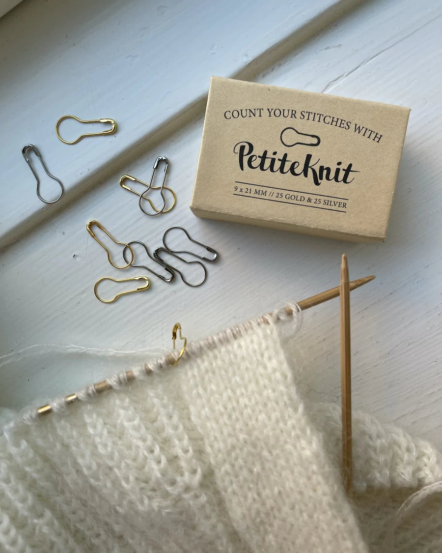 PetiteKnit - "Count your stitches with PetiteKnit" - stitch markers