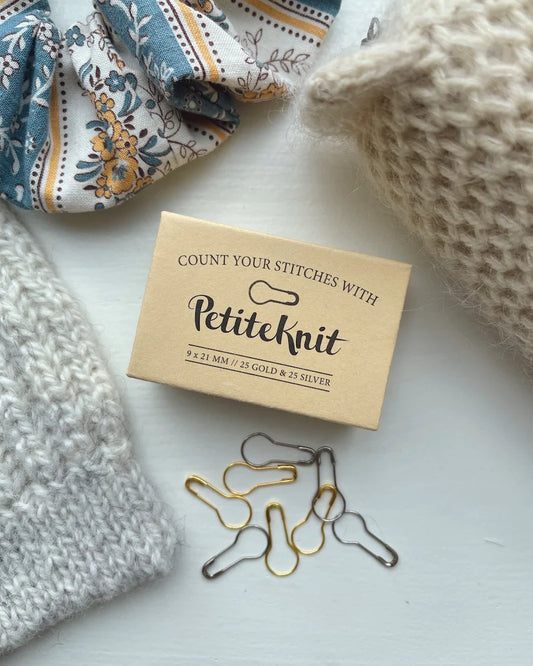 PetiteKnit - "Count your stitches with PetiteKnit" - stitch markers