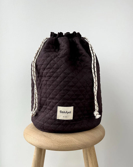 PetiteKnit Get your knit together bag Grand - Dark oak
