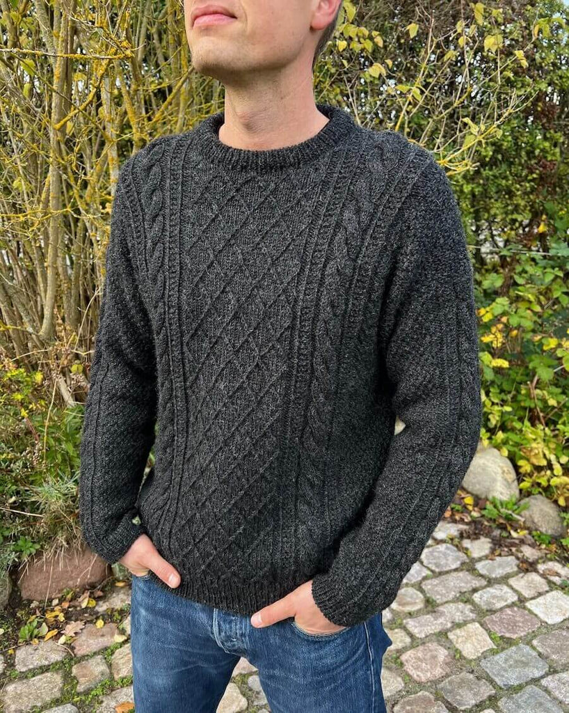 PetiteKnit opskrift - Zipper Sweater Light - Man, papirversion