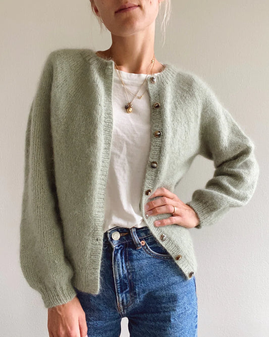 PetiteKnit - Novice Cardigan, Mohair Edition, papirudgave